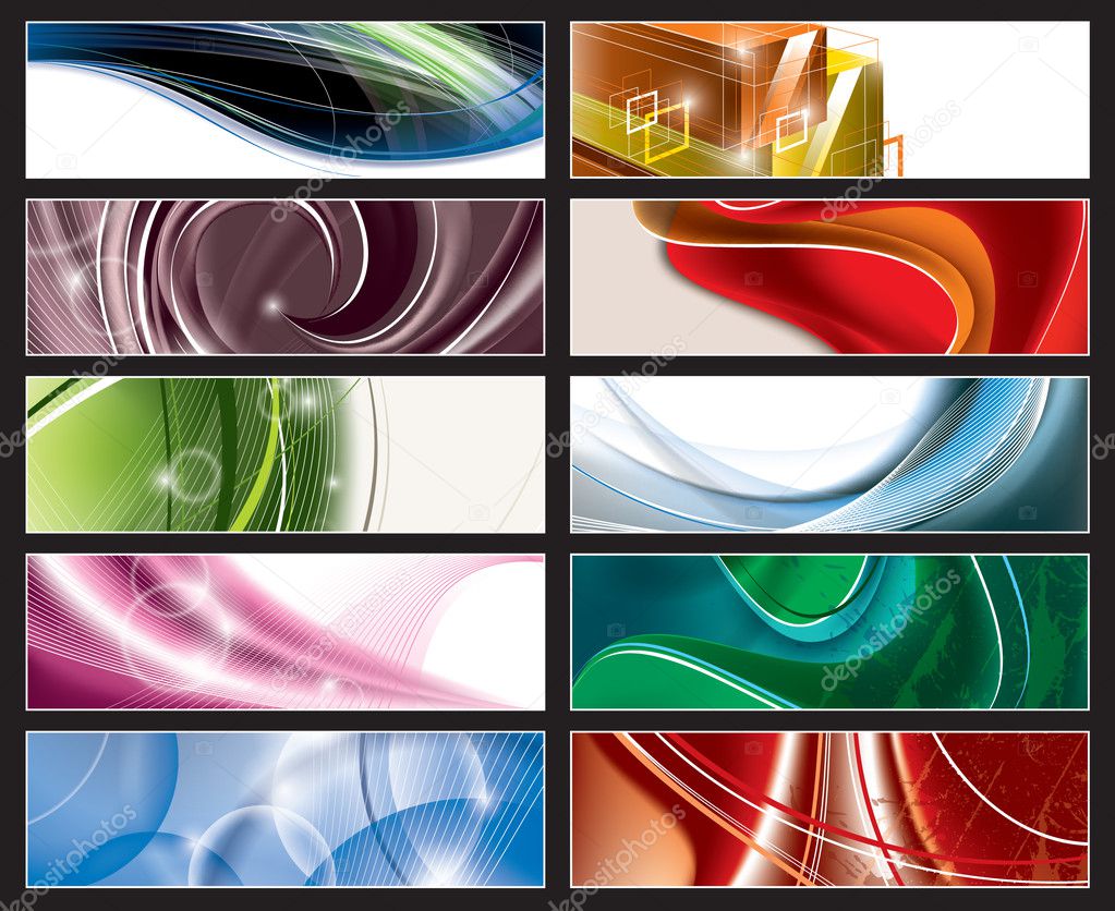 Abstract Vector Banners.