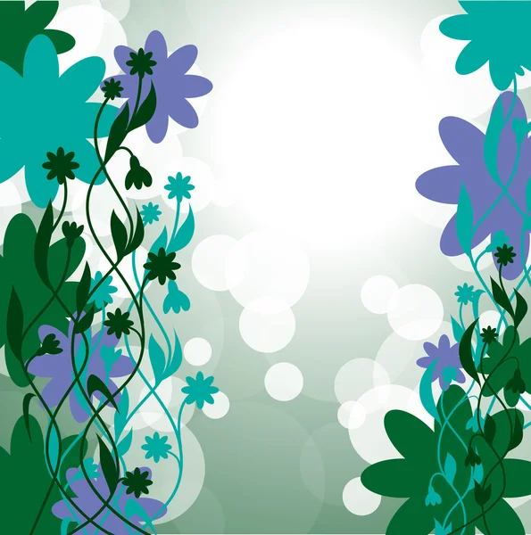 Bloemen. abstracte achtergrond. vector eps10 formaat. — Stockvector