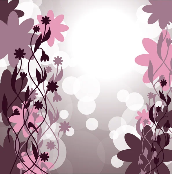 Flowers. Abstract Background. Vector Eps10 Format. — Stock Vector