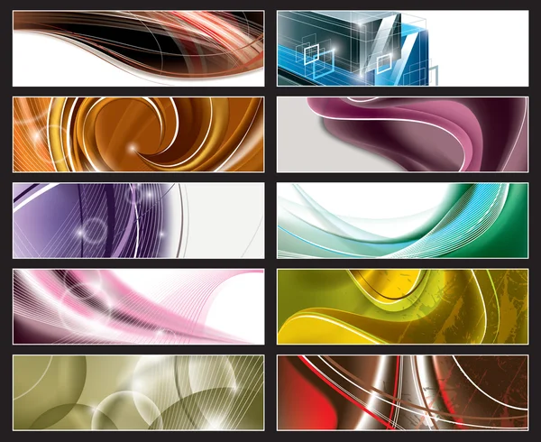 Abstract Vector Banners. — Stock Vector