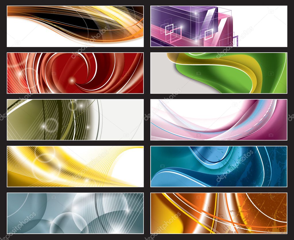 Abstract Vector Banners.