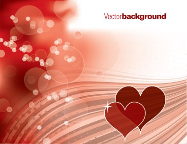 Abstract Vector Background with Hearts. Eps10 Format. clipart