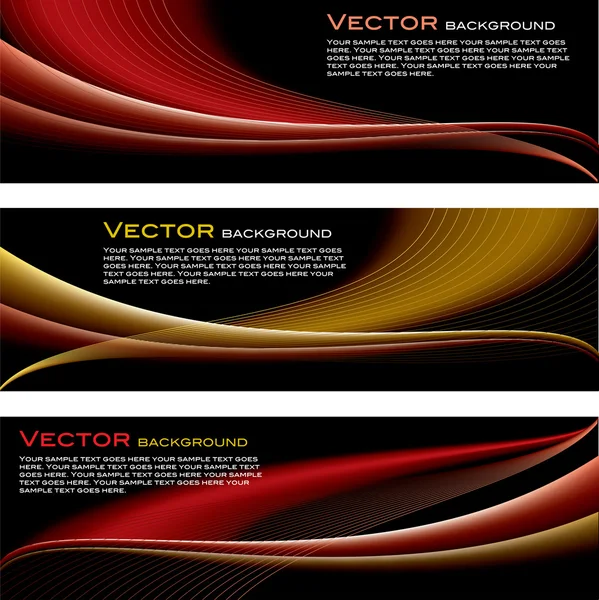 Set vectorial de fundaluri. Ilustrație abstractă. Valuri. Eps10 . — Vector de stoc