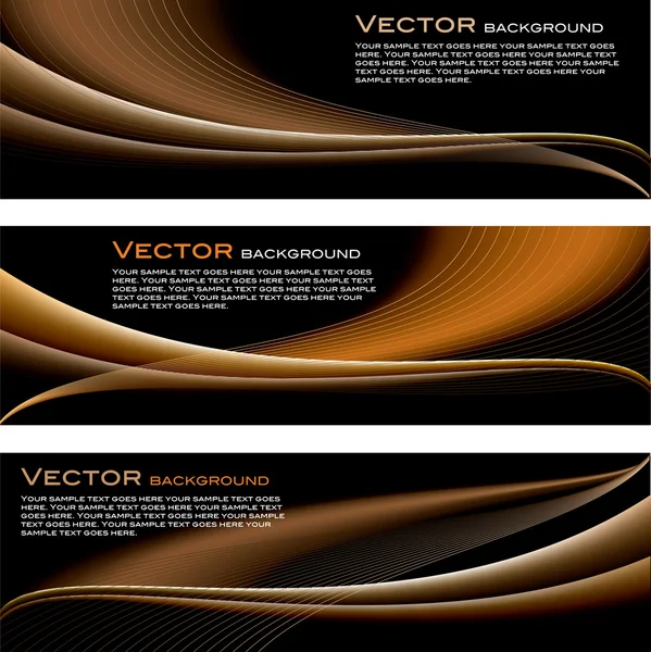 Abstract Vector Backgrounds. Set of three. — 스톡 벡터