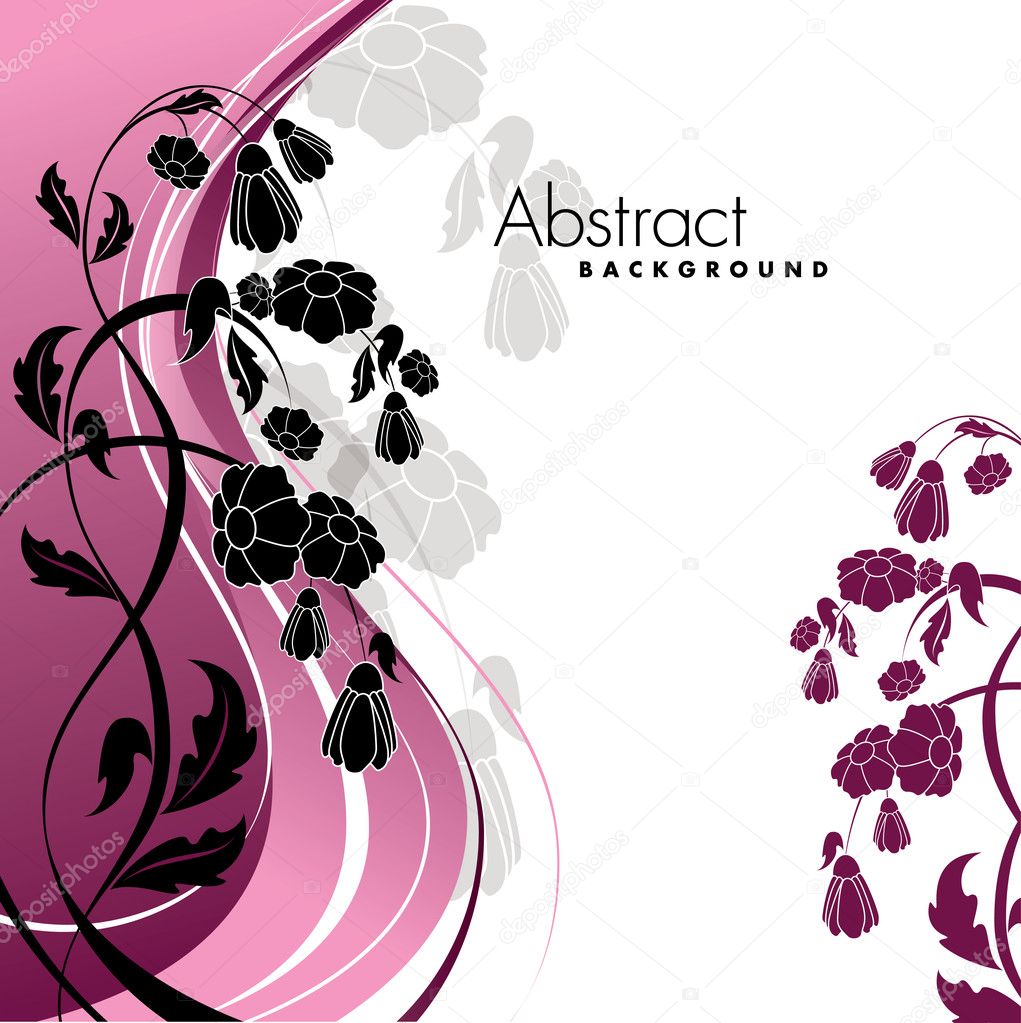Abstract Floral Background. Eps10 Format.