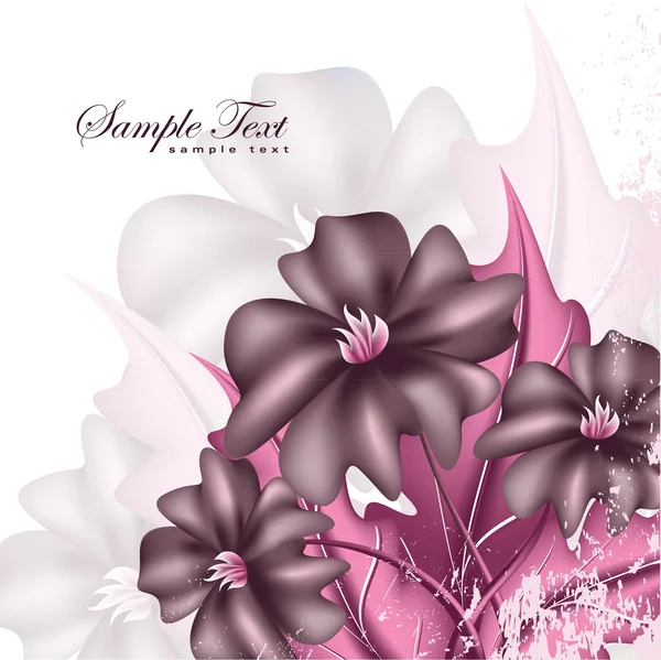 Résumé Floral Background. Format Eps10 vectoriel . — Image vectorielle