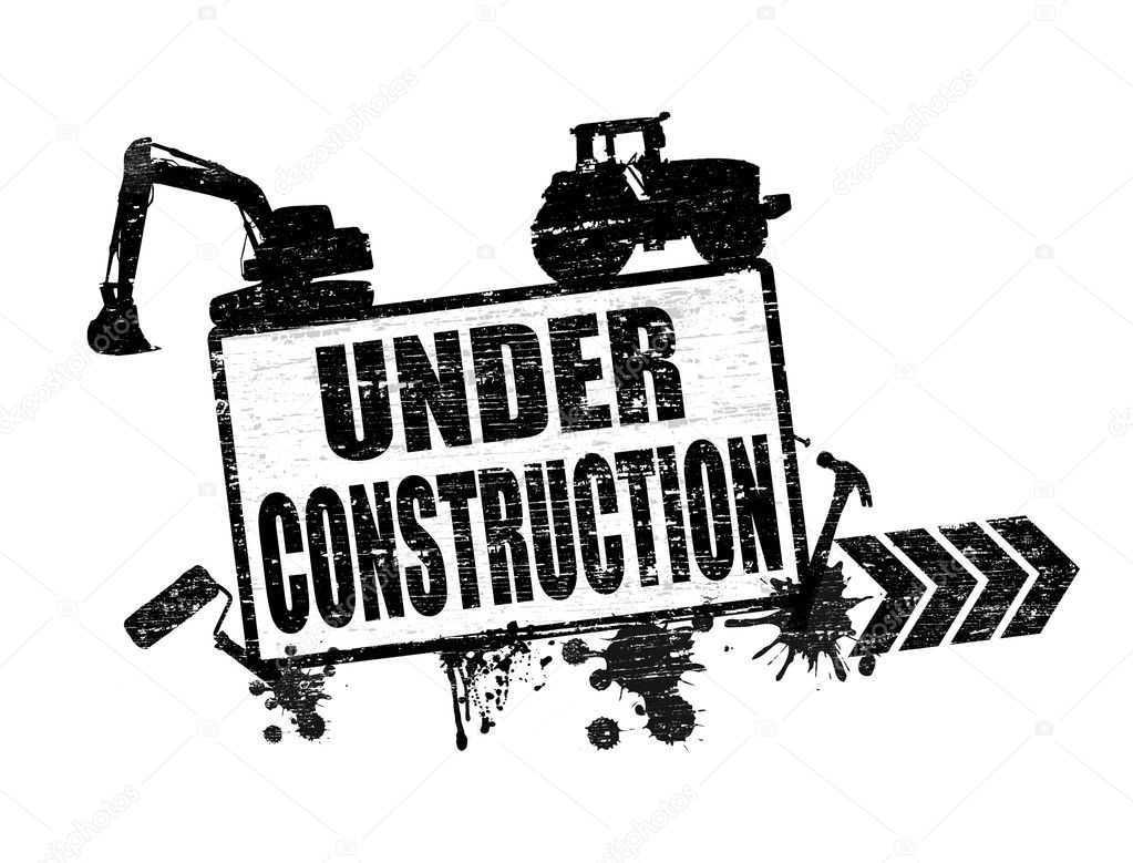 Under construction stamp
