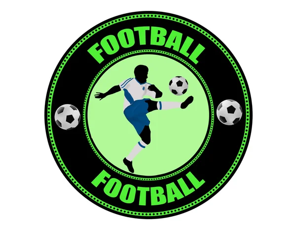Ποδόσφαιρο ετικέτα — Διανυσματικό Αρχείο