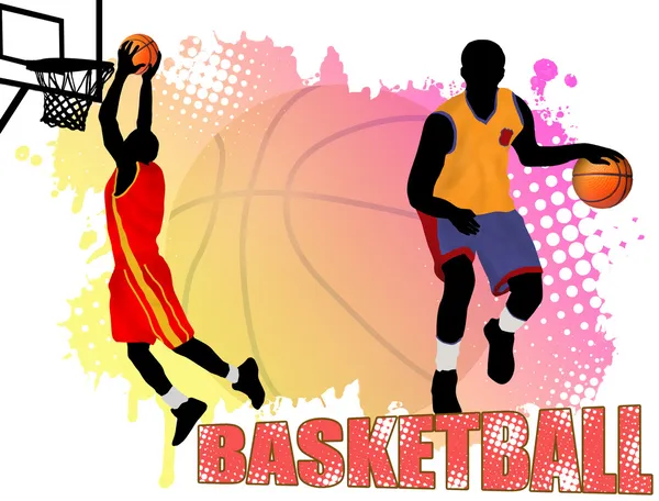 篮球海报 — 图库矢量图片