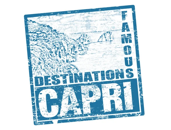 Capri stamp — Stock Vector