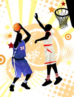 Basketball poster clipart