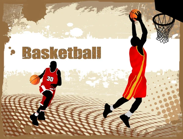 Αφίσα βρώμικο μπάσκετ — Διανυσματικό Αρχείο