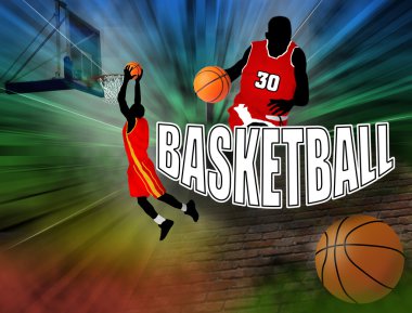 Basketball poster clipart