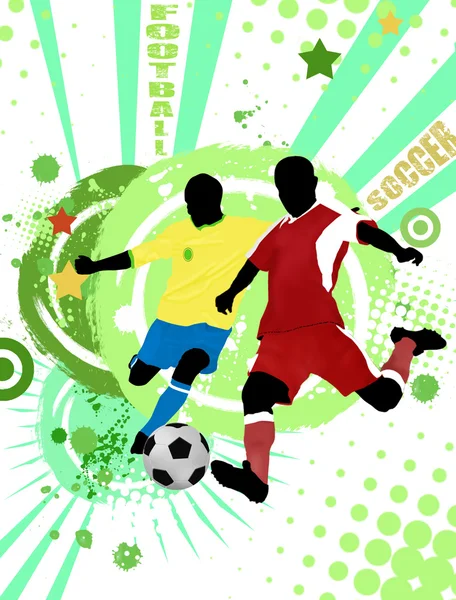 Φόντο αφίσα του ποδοσφαίρου — Διανυσματικό Αρχείο