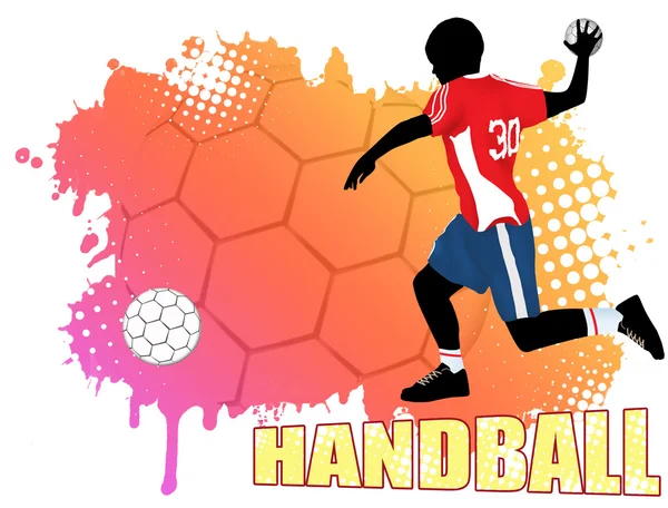 Handball poster — Stock Vector