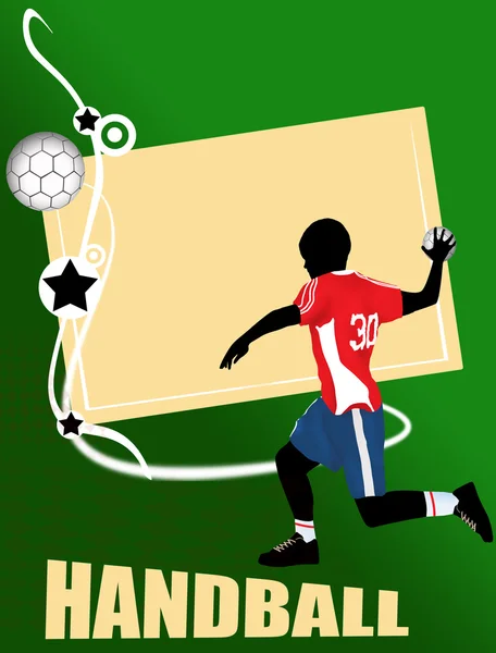Bannière de handball — Image vectorielle