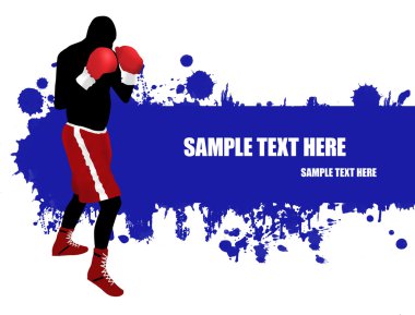 Boxing poster clipart