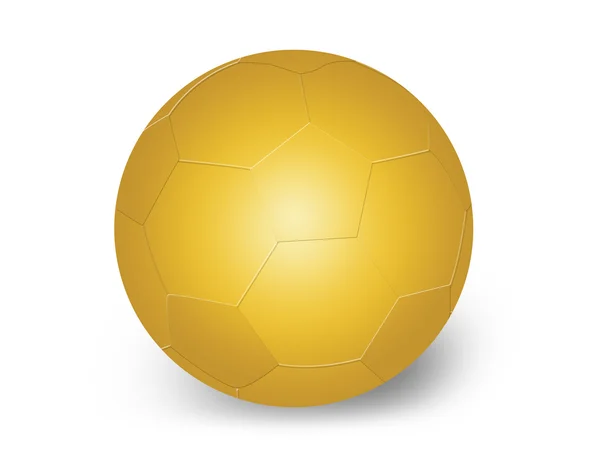 Золотой футбольный мяч — стоковый вектор