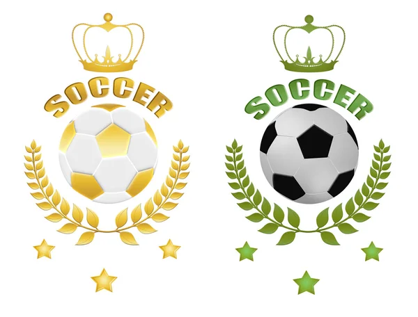 Soccer balls — Stock Vector