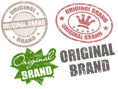 Original brand stamps clipart