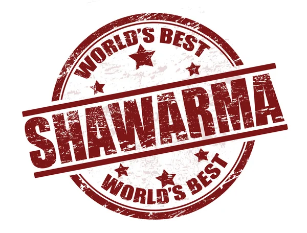 Shawarma 스탬프 — 스톡 벡터