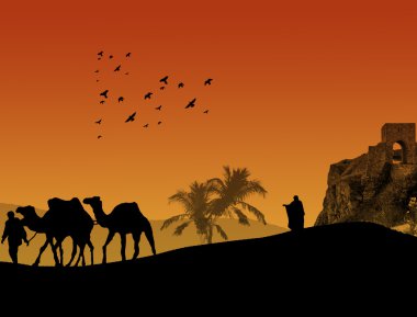 Sahara background clipart