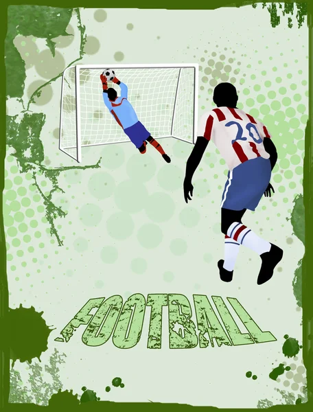 Calcio poster sfondo — Vettoriale Stock