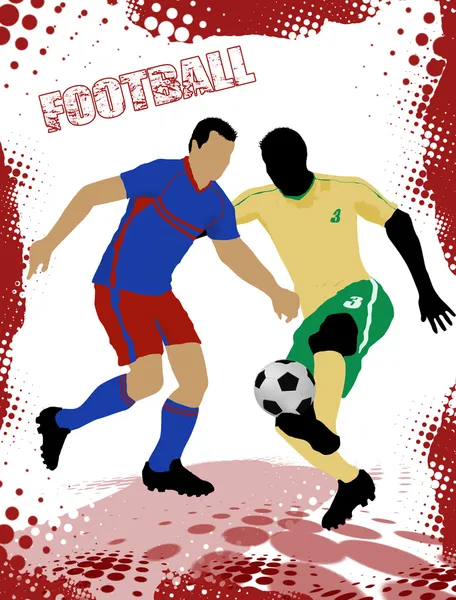 Φόντο αφίσα του ποδοσφαίρου — Διανυσματικό Αρχείο