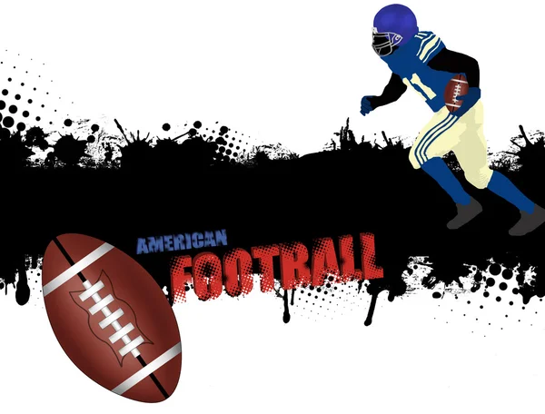 Гранж американський футбольний плакат — стоковий вектор