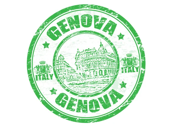 Genova stamp — Stock Vector
