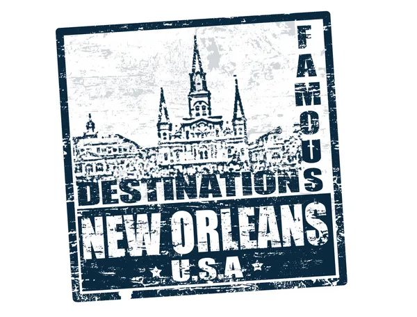 Timbre de la Nouvelle-Orléans — Image vectorielle