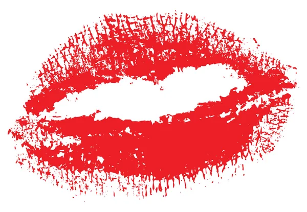 Lèvres rouges — Image vectorielle