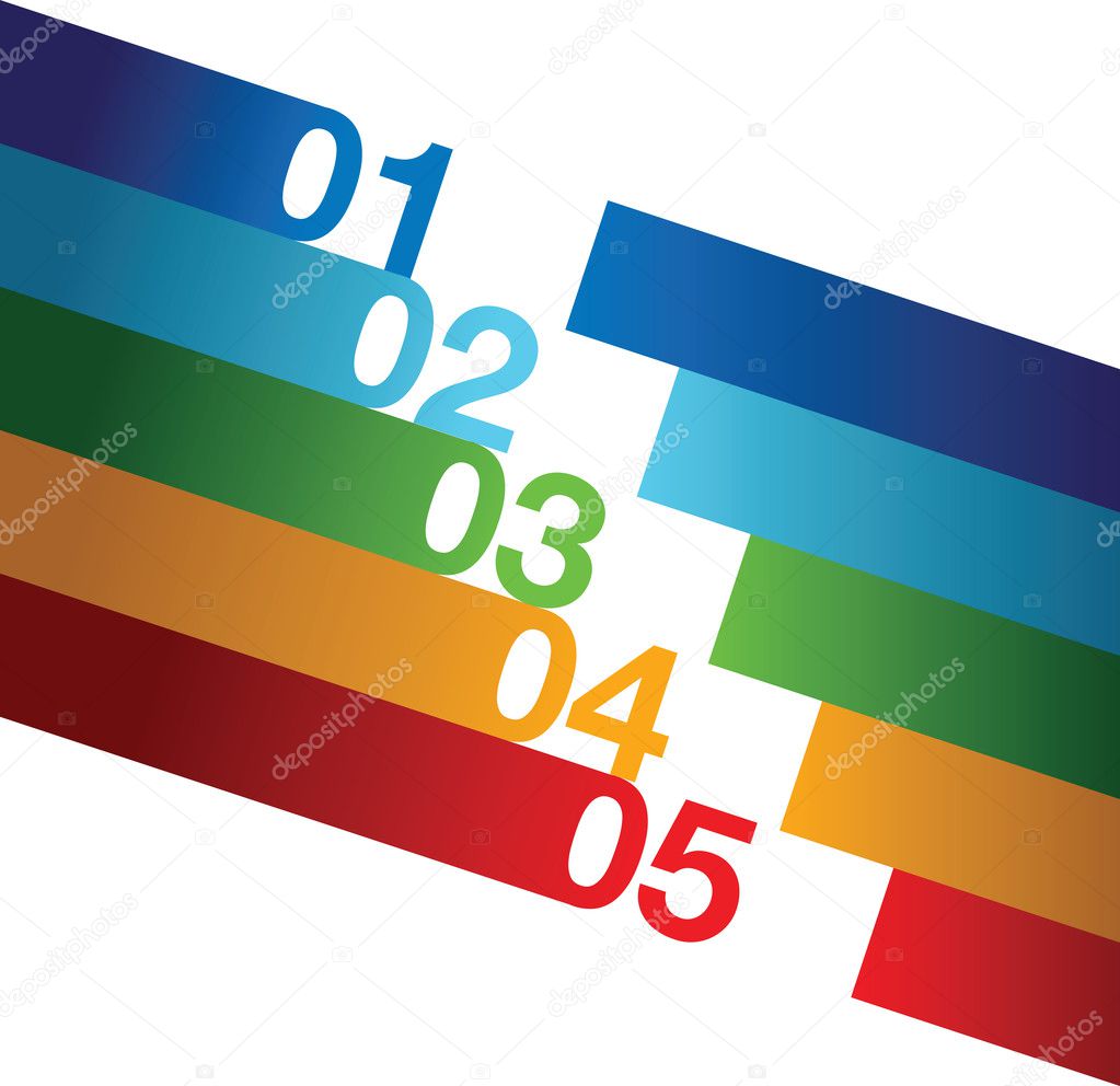 Abstract number line background