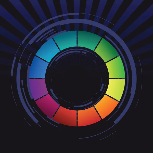 抽象彩色圆环 — 图库矢量图片