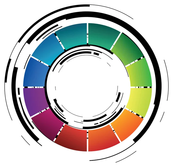 Abstrakt färgad ring — Stock vektor