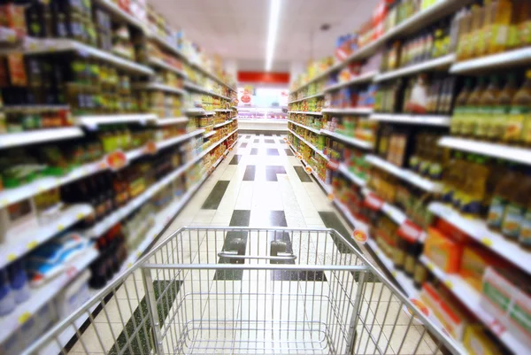 Супермаркет покупця — стокове фото
