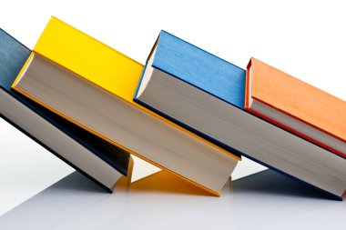 Books on white background clipart