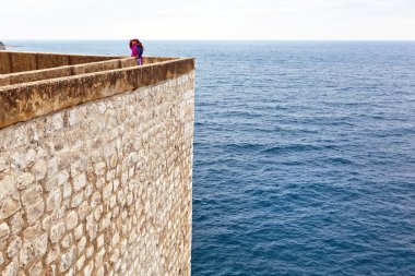 Croatia, dubrovnik, city walls clipart