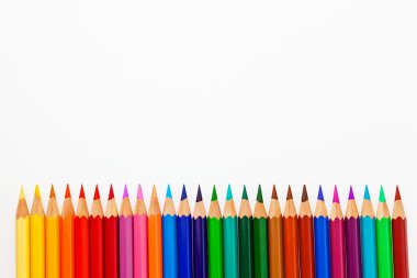 Lots of colored pencils clipart