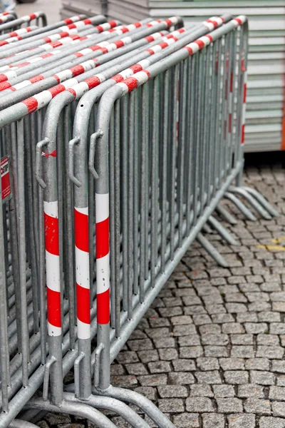 Zäune für eine Straßensperre — Stockfoto