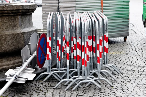 Fences for a road barrier — Stock Photo, Image