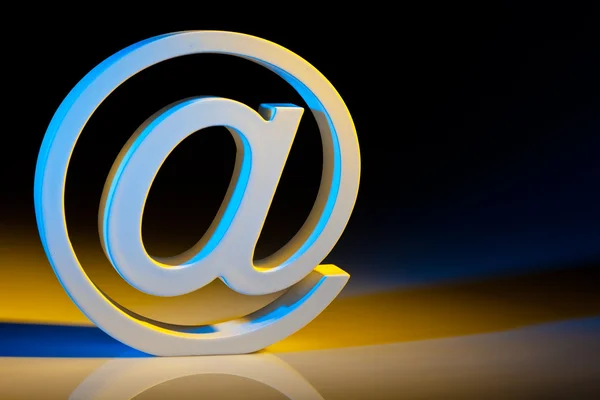 E-mail znaków. komunikacji online. — Zdjęcie stockowe
