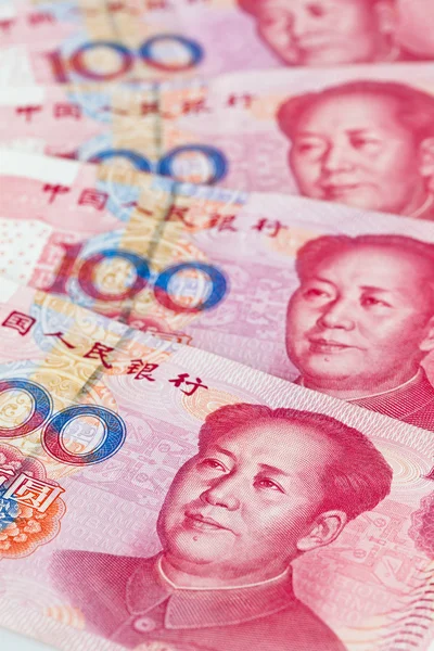 Čína yuan peníze. Čínská měna — Stock fotografie