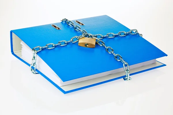 File folder closed with chain — Stock Photo, Image