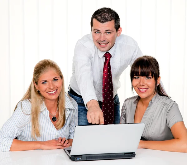 Successful team at a meeting in the office — Stock Photo, Image