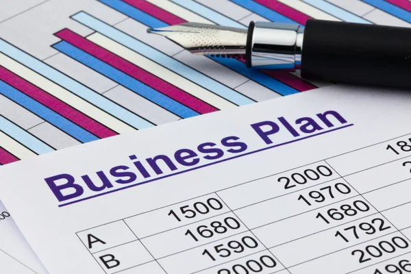Business plan of a permanent establishment — Stock Photo, Image