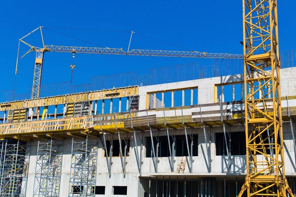 Construction site with crane — Stock Photo, Image