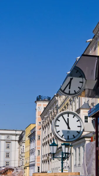 Austria, głównego placu w mieście linz — Zdjęcie stockowe