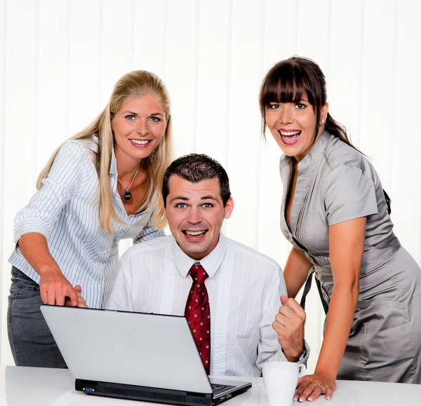 Successful team at a meeting in the office — Stock Photo, Image