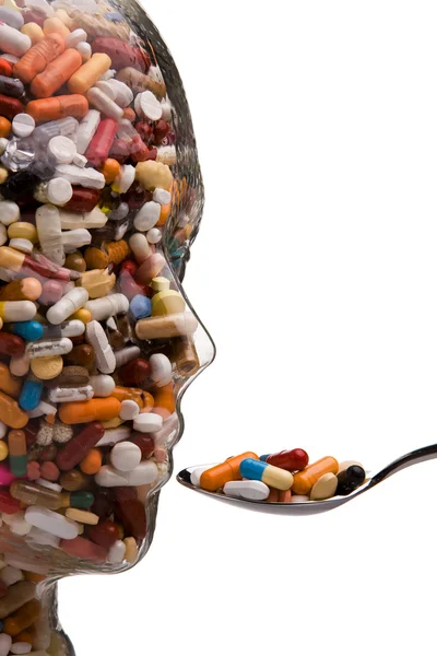 Лекарства и таблетки для лечения — стоковое фото